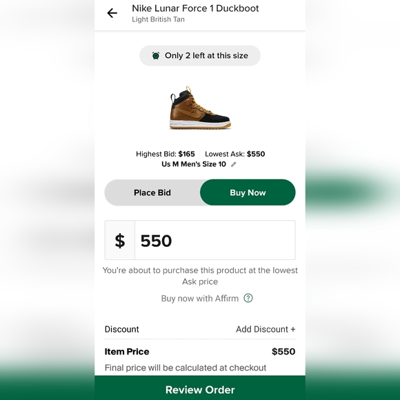 Nike Lunar Force 1 Duckboots Size 10 Mens Deadstock, OG - Picture 16 of 16